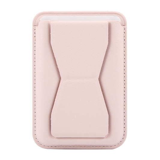 MagSafe Magnetic Wallet Card Hourglass Fold Holder Case(Pink) - Others Accessories by buy2fix | Online Shopping UK | buy2fix