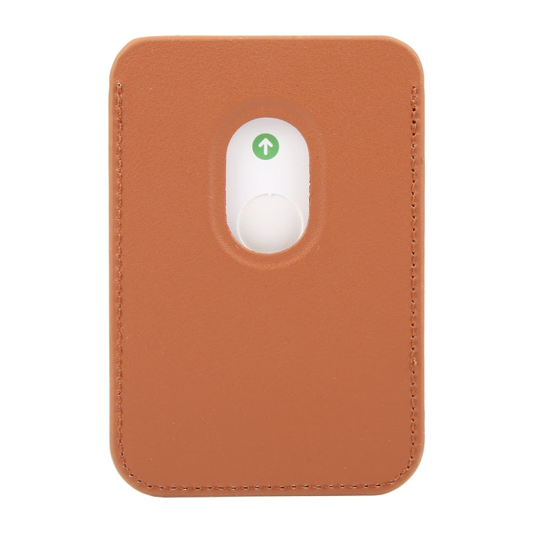 MagSafe Magnetic Wallet Card Hourglass Fold Holder Case(Brown) - Adhesive Card Holders by buy2fix | Online Shopping UK | buy2fix