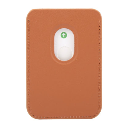 MagSafe Magnetic Wallet Card Hourglass Fold Holder Case(Brown) - Adhesive Card Holders by buy2fix | Online Shopping UK | buy2fix