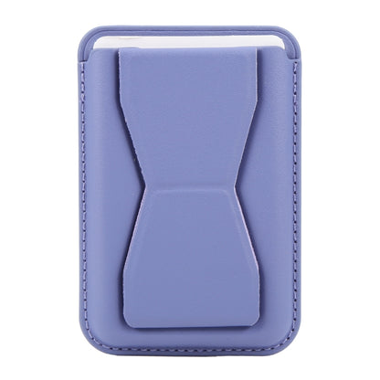 MagSafe Magnetic Wallet Card Hourglass Fold Holder Case(Lavender) - Adhesive Card Holders by buy2fix | Online Shopping UK | buy2fix
