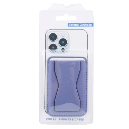 MagSafe Magnetic Wallet Card Hourglass Fold Holder Case(Lavender) - Adhesive Card Holders by buy2fix | Online Shopping UK | buy2fix