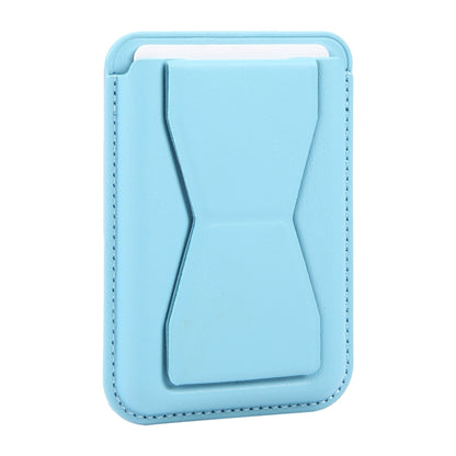 MagSafe Magnetic Wallet Card Hourglass Fold Holder Case(Sky Blue) - Adhesive Card Holders by buy2fix | Online Shopping UK | buy2fix