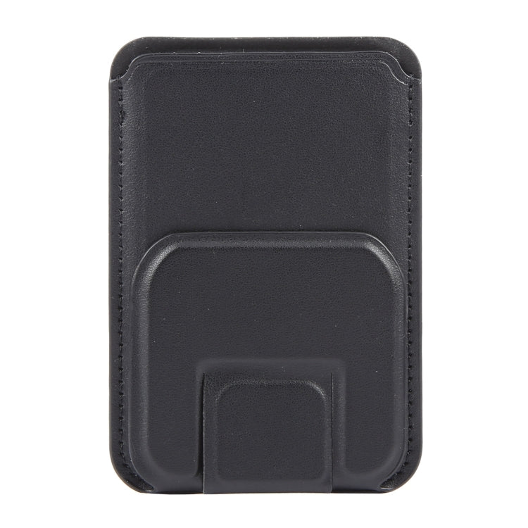 MagSafe Magnetic Wallet Card Square Fold Holder Case(Black) - Adhesive Card Holders by buy2fix | Online Shopping UK | buy2fix