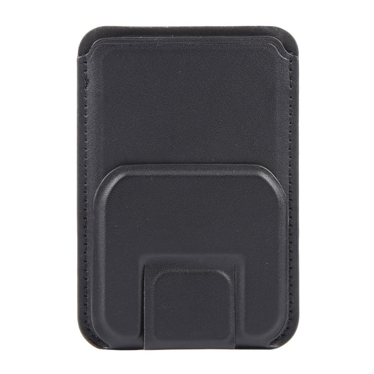 MagSafe Magnetic Wallet Card Square Fold Holder Case(Black) - Adhesive Card Holders by buy2fix | Online Shopping UK | buy2fix
