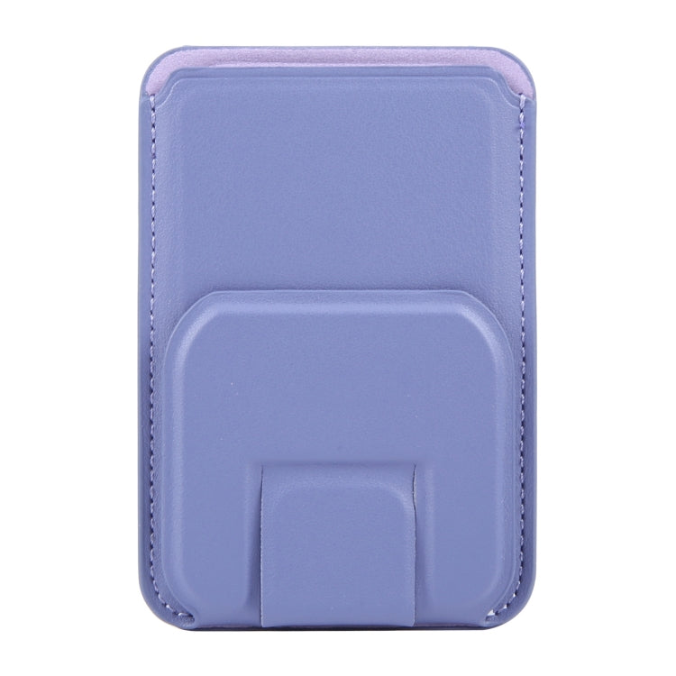 MagSafe Magnetic Wallet Card Square Fold Holder Case(Lavender) - Adhesive Card Holders by buy2fix | Online Shopping UK | buy2fix