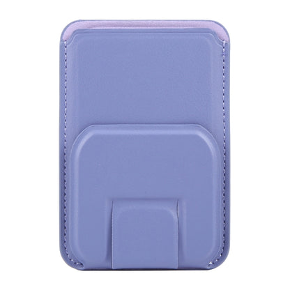 MagSafe Magnetic Wallet Card Square Fold Holder Case(Lavender) - Adhesive Card Holders by buy2fix | Online Shopping UK | buy2fix