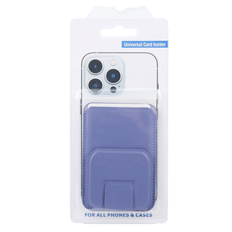 MagSafe Magnetic Wallet Card Square Fold Holder Case(Lavender) - Adhesive Card Holders by buy2fix | Online Shopping UK | buy2fix