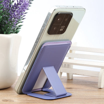 MagSafe Magnetic Wallet Card Square Fold Holder Case(Lavender) - Adhesive Card Holders by buy2fix | Online Shopping UK | buy2fix
