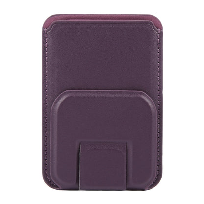 MagSafe Magnetic Wallet Card Square Fold Holder Case(Purple) - Adhesive Card Holders by buy2fix | Online Shopping UK | buy2fix