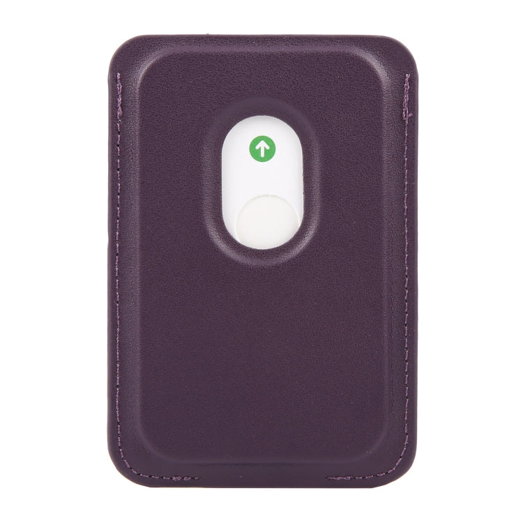 MagSafe Magnetic Wallet Card Square Fold Holder Case(Purple) - Adhesive Card Holders by buy2fix | Online Shopping UK | buy2fix