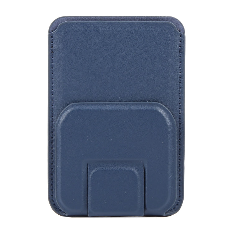 MagSafe Magnetic Wallet Card Square Fold Holder Case(Blue) - Adhesive Card Holders by buy2fix | Online Shopping UK | buy2fix