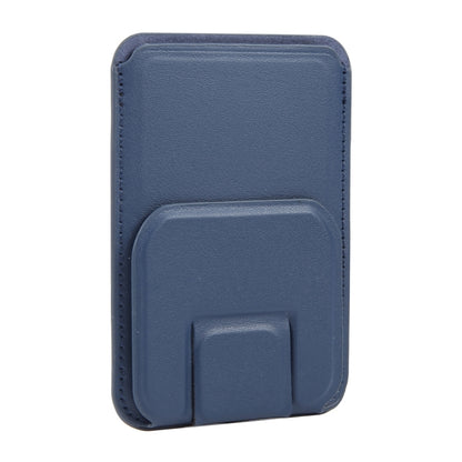 MagSafe Magnetic Wallet Card Square Fold Holder Case(Blue) - Adhesive Card Holders by buy2fix | Online Shopping UK | buy2fix