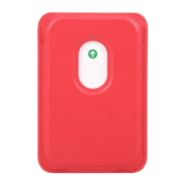 MagSafe Magnetic Wallet Card Square Fold Holder Case(Red) - Adhesive Card Holders by buy2fix | Online Shopping UK | buy2fix