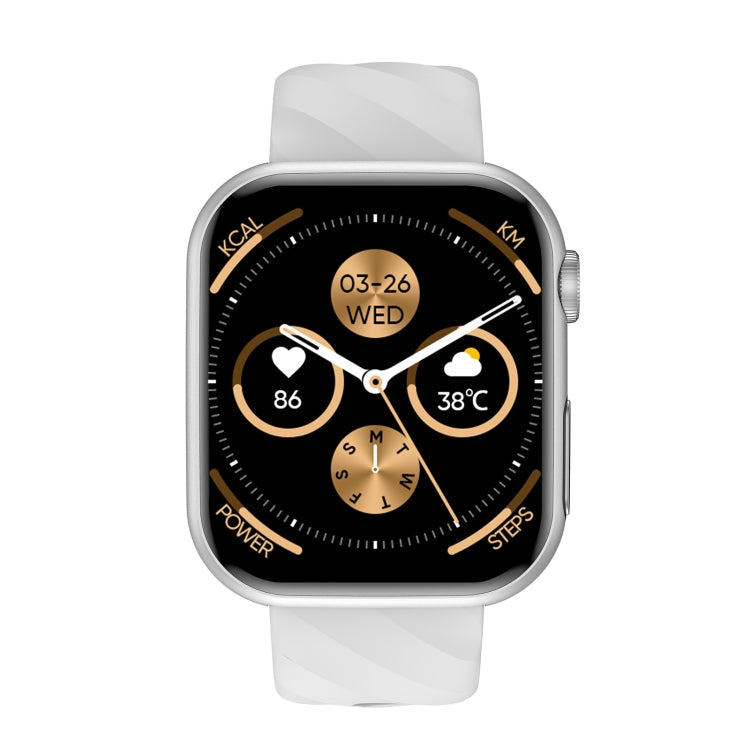 MT500 1.97 inch IP67 Waterproof Smart Watch, Support Electrocardiogram / Temperature Measurement(White) by buy2fix