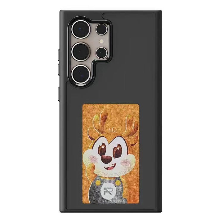 For Samsung Galaxy S23 Ultra 5G Four-Color E-ink Screen NFC DIY Phone Case(Black) - Galaxy S23 Ultra 5G Cases by buy2fix | Online Shopping UK | buy2fix