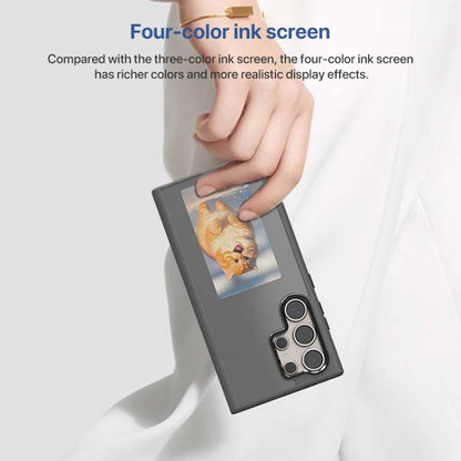For Samsung Galaxy S23 Ultra 5G Four-Color E-ink Screen NFC DIY Phone Case(Grey) - Galaxy S23 Ultra 5G Cases by buy2fix | Online Shopping UK | buy2fix