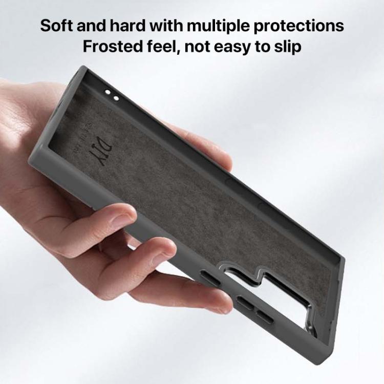 For Samsung Galaxy S23 Ultra 5G Four-Color E-ink Screen NFC DIY Phone Case(Grey) - Galaxy S23 Ultra 5G Cases by buy2fix | Online Shopping UK | buy2fix