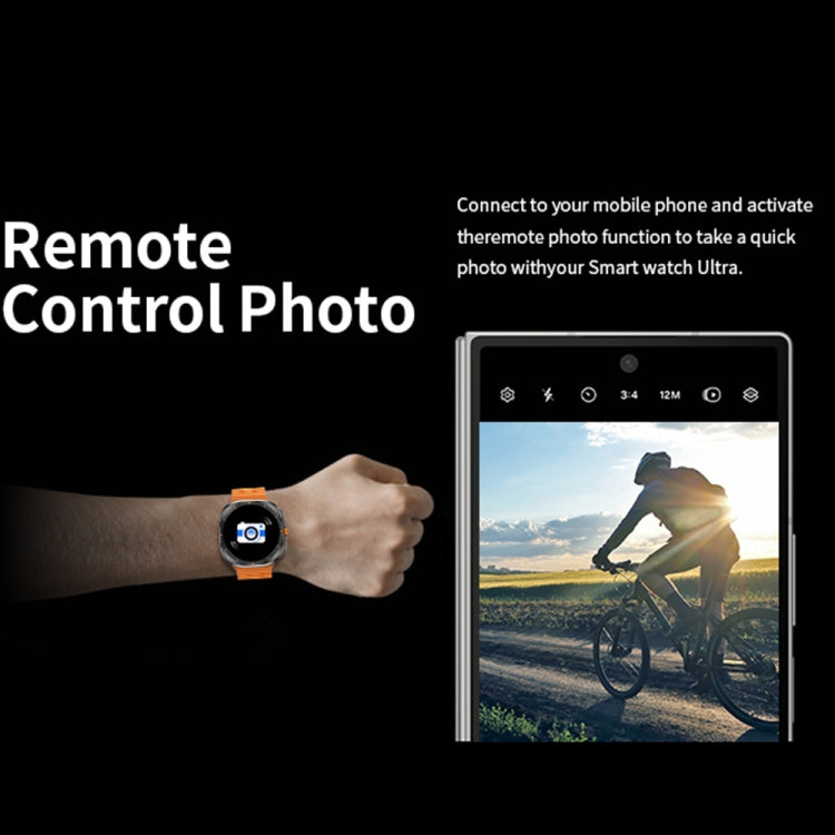 W7 1.43 inch IP68 Waterproof Smart Watch, Support Sedentary Reminder / Sleep Monitoring(Orange) by buy2fix