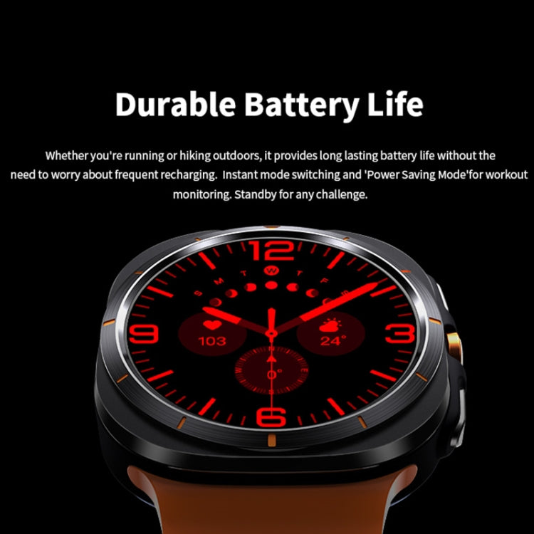 W7 1.43 inch IP68 Waterproof Smart Watch, Support Sedentary Reminder / Sleep Monitoring(Orange) by buy2fix