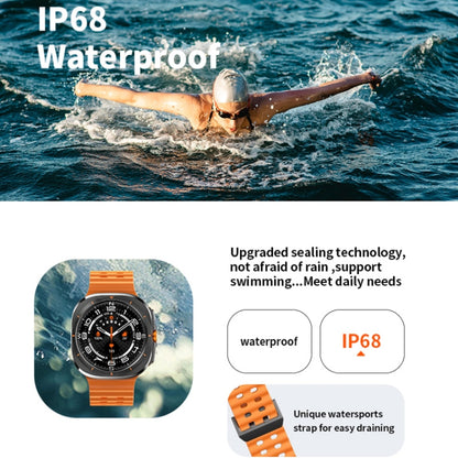 W7 1.43 inch IP68 Waterproof Smart Watch, Support Sedentary Reminder / Sleep Monitoring(Orange) by buy2fix