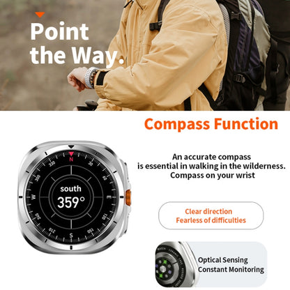 W7 1.43 inch IP68 Waterproof Smart Watch, Support Sedentary Reminder / Sleep Monitoring(Orange) by buy2fix