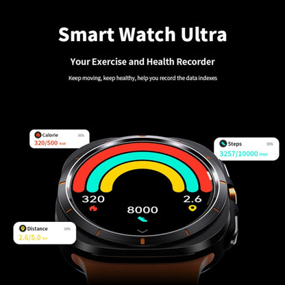 W7 1.43 inch IP68 Waterproof Smart Watch, Support Sedentary Reminder / Sleep Monitoring(Orange) by buy2fix