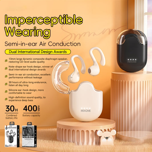 WK WS-03 Yindou Ear-mounted Air Conduction Bluetooth Earphone(White) - Bluetooth Earphone by WK | Online Shopping UK | buy2fix