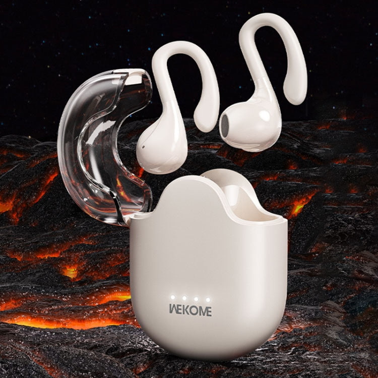 WK WS-03 Yindou Ear-mounted Air Conduction Bluetooth Earphone(White) - Bluetooth Earphone by WK | Online Shopping UK | buy2fix
