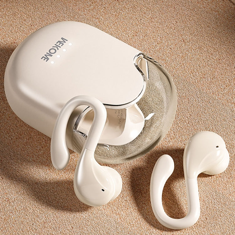 WK WS-03 Yindou Ear-mounted Air Conduction Bluetooth Earphone(White) - Bluetooth Earphone by WK | Online Shopping UK | buy2fix