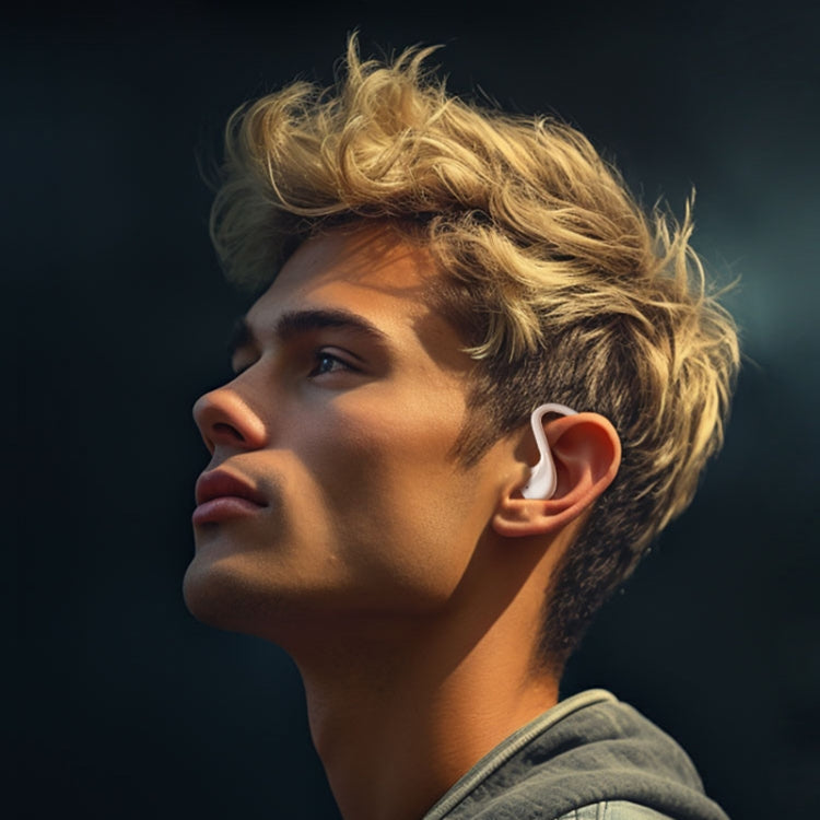 WK WS-03 Yindou Ear-mounted Air Conduction Bluetooth Earphone(White) - Bluetooth Earphone by WK | Online Shopping UK | buy2fix