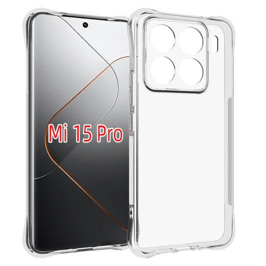 For Xiaomi 15 Pro Shockproof Non-slip Thickening TPU Phone Case(Transparent) - 15 Pro Cases by buy2fix | Online Shopping UK | buy2fix