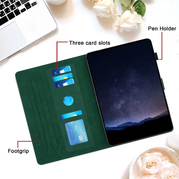 For iPad Pro 9.7 / 9.7 2018 / 2017 Honeycomb Embossed Leather Smart Tablet Case(Green) - iPad 9.7 (2018) & (2017) Cases by buy2fix | Online Shopping UK | buy2fix