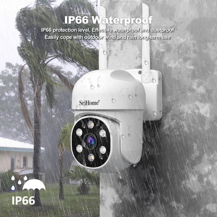SriHome SH061 2MP AI Humanoid Tracking Infrared Night Vision Camera(US Plug) - Wireless Camera by SriHome | Online Shopping UK | buy2fix