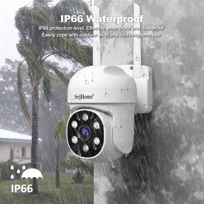 SriHome SH061 2MP AI Humanoid Tracking Infrared Night Vision Camera(US Plug) - Wireless Camera by SriHome | Online Shopping UK | buy2fix