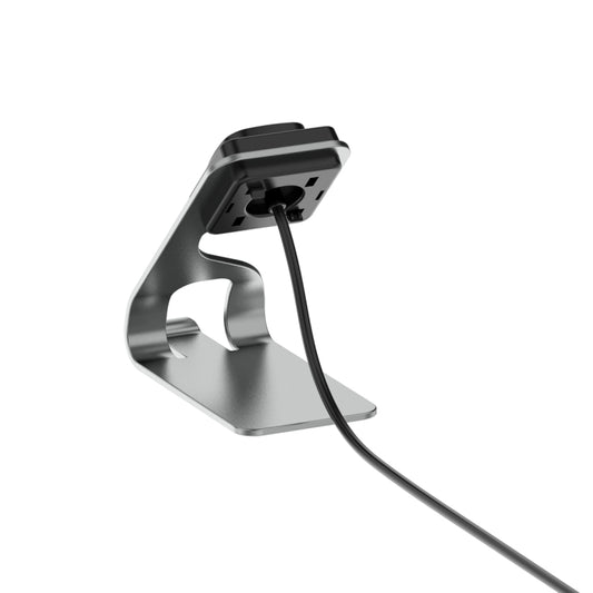 For Google Pixel Watch 3 41 / 45mm Rotatable Smart Watch Fast Charger Metal Dock Charger Holder(Grey) - Other by buy2fix | Online Shopping UK | buy2fix