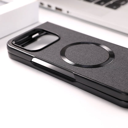 For Google Pixel 9 Pro Fold CD Magsafe Magnetic Cloth Texture Phone Case(Grey) by buy2fix