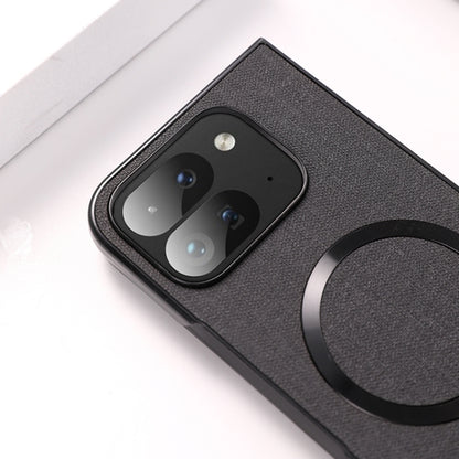 For Google Pixel 9 Pro Fold CD Magsafe Magnetic Cloth Texture Phone Case(Dark Green) by buy2fix