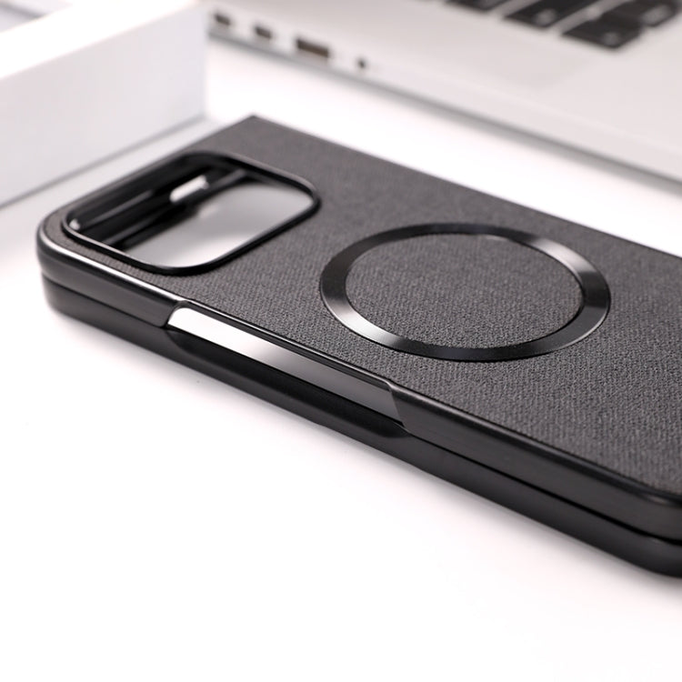 For Google Pixel 9 Pro Fold CD Magsafe Magnetic Cloth Texture Phone Case(Dark Green) by buy2fix