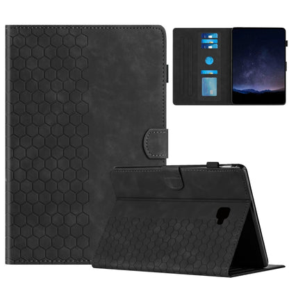 For Samsung Galaxy Tab A 10.1 2016 T580 Honeycomb Embossed Leather Smart Tablet Case(Black) by buy2fix