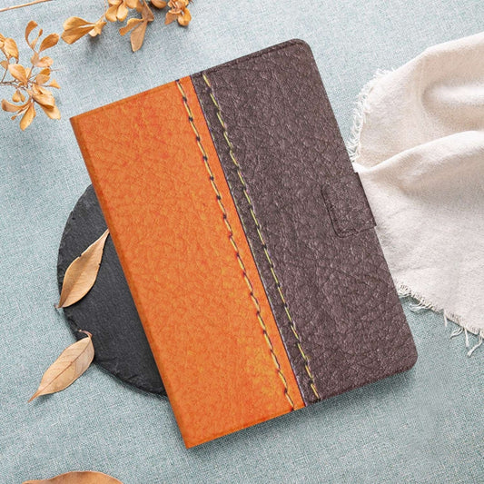 For iPad Pro 11 2024 Stitching Solid Color Flip Leather Smart Tablet Case(Orange) - iPad Pro 11 2024 Cases by buy2fix | Online Shopping UK | buy2fix