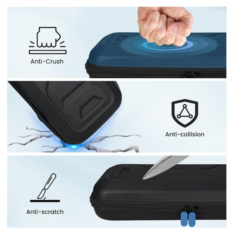 For Sony PlayStation Portal Portable Game Console Storage Bag Kits(Black) by buy2fix