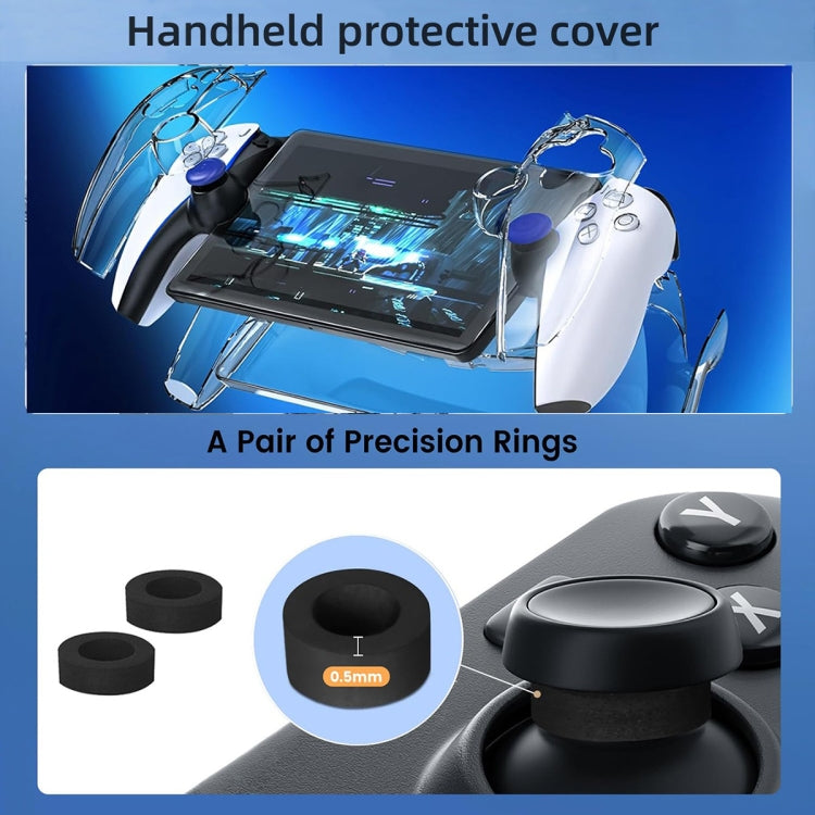 For Sony PlayStation Portal Portable Game Console Storage Bag Kits(Black) by buy2fix