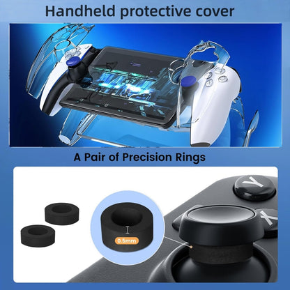 For Sony PlayStation Portal Portable Game Console Storage Bag Kits(Black) by buy2fix