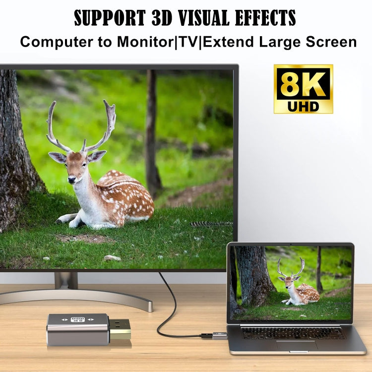 8K Ultra DP Male to Male Adapter by buy2fix