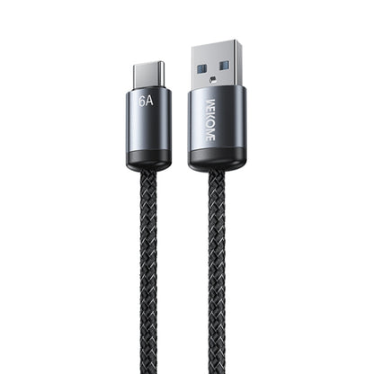 WK WDC-32a Raython Gen2 1m 6A USB to Type-C Fast Charging Data Cable(Black) - USB-C & Type-C Cable by WK | Online Shopping UK | buy2fix