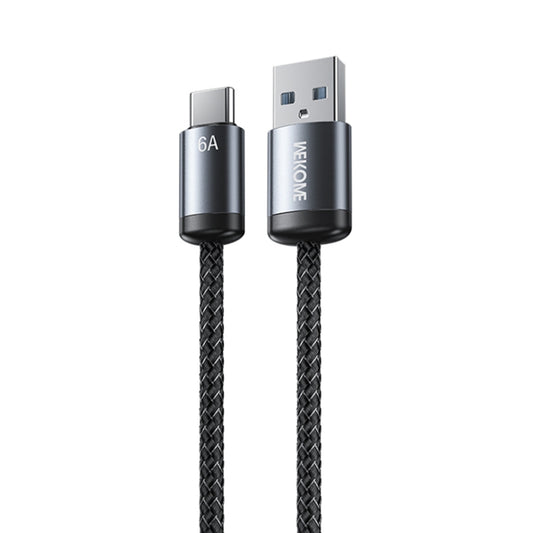 WK WDC-32a Raython Gen2 1m 6A USB to Type-C Fast Charging Data Cable(Black) - USB-C & Type-C Cable by WK | Online Shopping UK | buy2fix