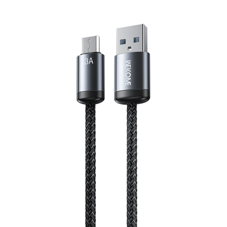 WK WDC-32m Raython Gen2 1m 3A USB to Micro USB Fast Charging Data Cable(Black) - Micro USB Cable by WK | Online Shopping UK | buy2fix