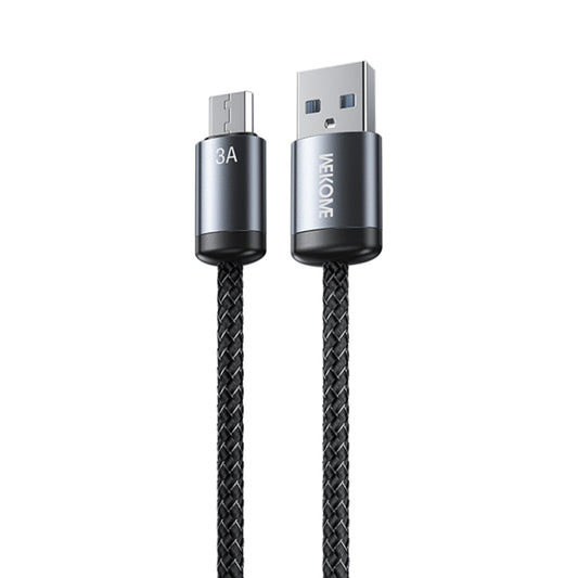WK WDC-32m Raython Gen2 1m 3A USB to Micro USB Fast Charging Data Cable(Black) - Micro USB Cable by WK | Online Shopping UK | buy2fix