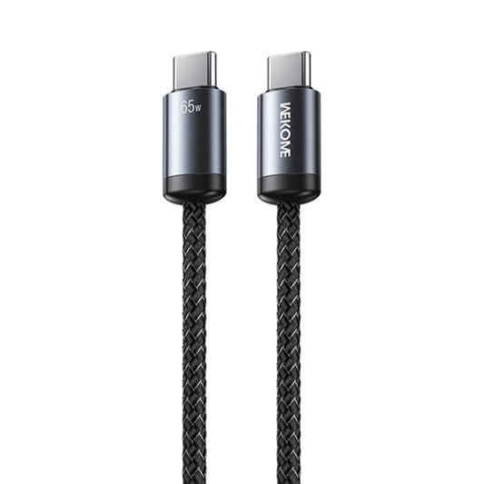 WK WDC-35 Raython Gen2 1m PD65W Type-C to Type-C Fast Charging Data Cable(Black) - USB-C & Type-C Cable by WK | Online Shopping UK | buy2fix