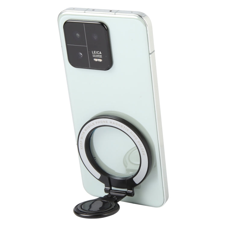 CPS-052 Magnetic Folding Phone Ring Holder(Silver) - Ring Holder by buy2fix | Online Shopping UK | buy2fix
